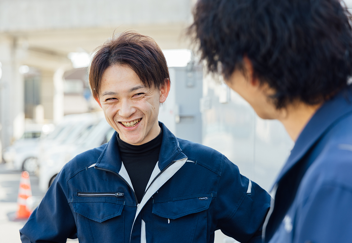 ひとつの現場を、仲間と一緒にやり遂げる<br />
この達成感が、次への原動力になる。